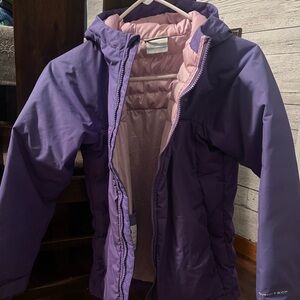 Columbia Kids Puffer Jacket in Purple and Pink